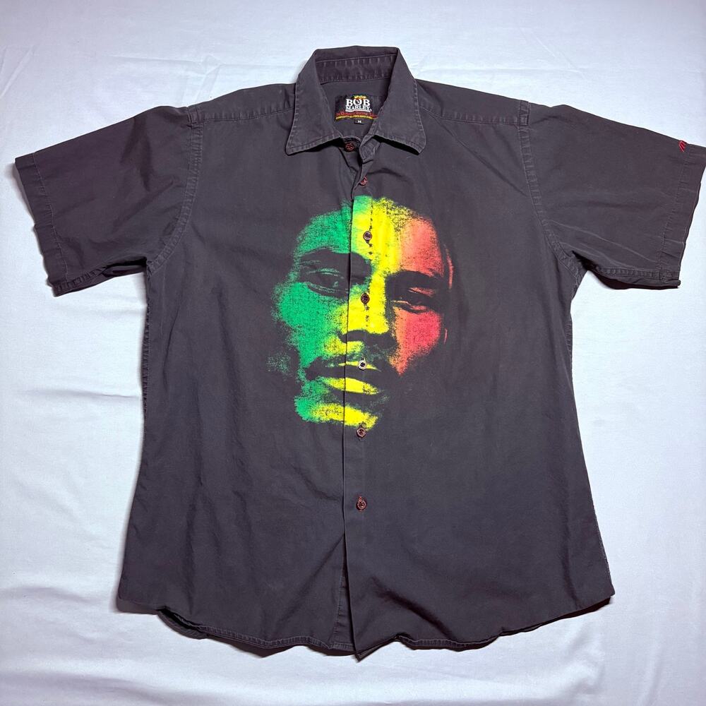 Bob Marley black button up